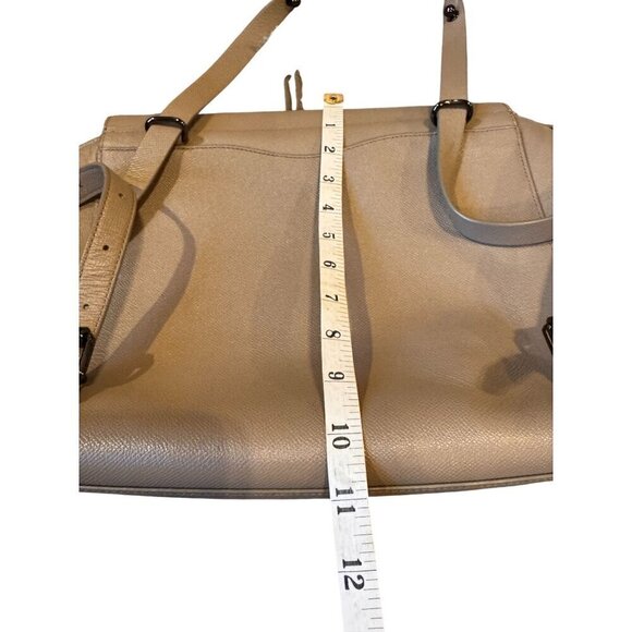Rebecca Minkoff Beige Leather Crossbody Bag With Adjustable Strap & Front Zipper main image 11